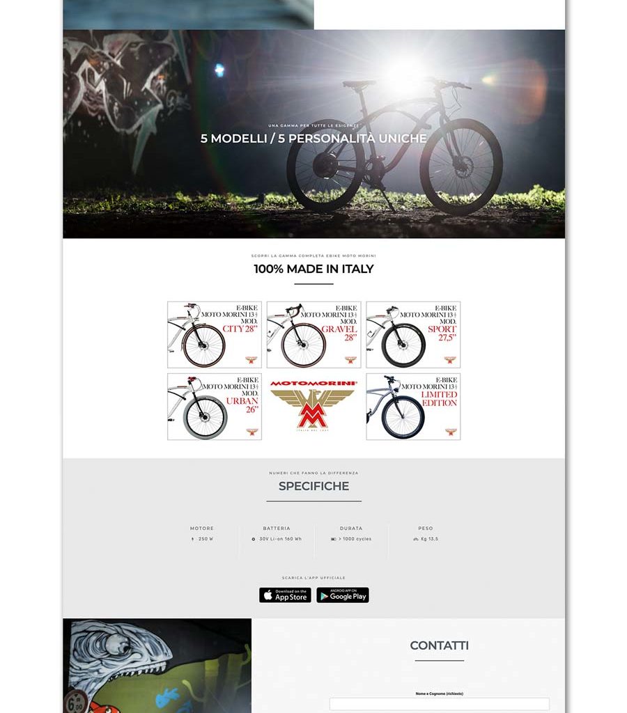 Moto Morini Ebike web site